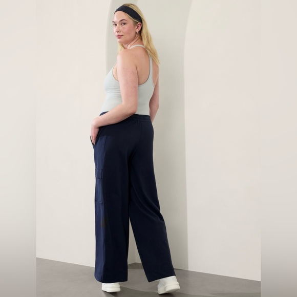 Athleta Retroterry Wide Leg Cargo Pant // Navy - Picture 7 of 14